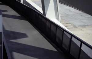 Floor coverings for allergies work best in large public areas such as this stadium floor walkway.