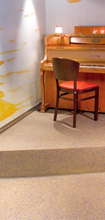 Piano Bar With Sleek Flooring.