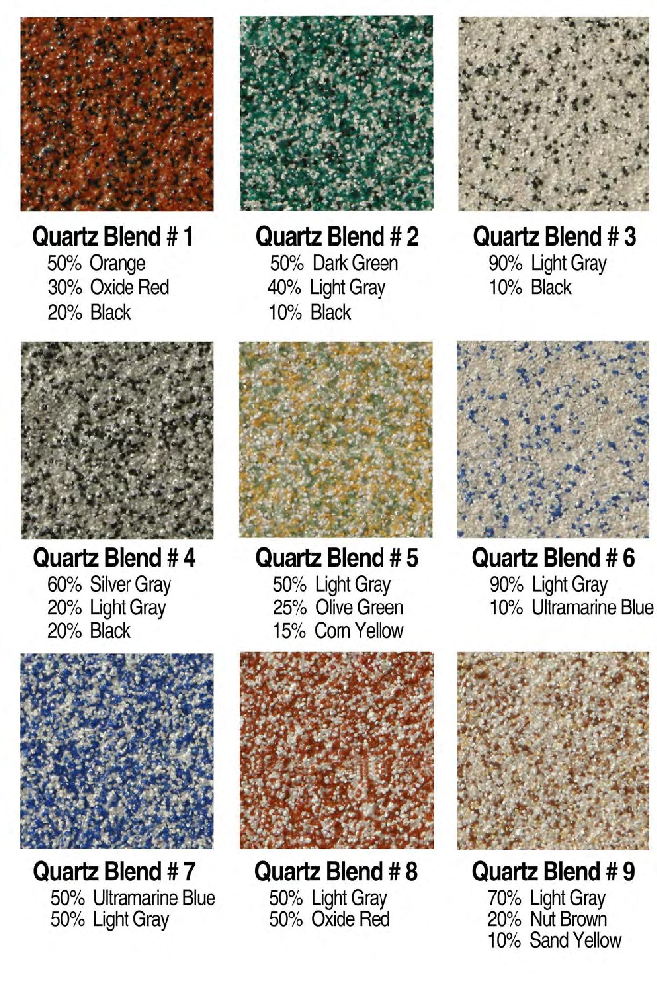 Quartz Color Chart