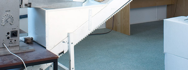 Machine shop displays commercial flooring installed by local contractor of Houston Texas.