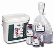 Multiple resurfacing products for concrete on display.