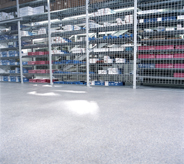 Concrete sealers can be used in many environments including this storage area.