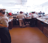 A bright floor can make a deli more appealing to customers.