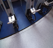 Blue and grey toned floor coats protect industrialized farm feeding equipment.