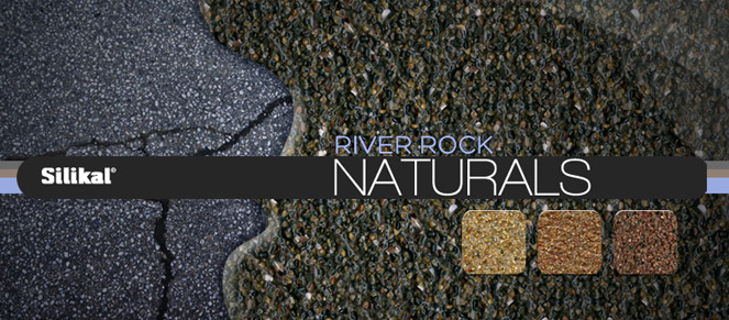 Naturals outdoor industrial flooring going over concrete with color blends below.