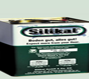 Manufactured industrialized floor product canister on display.