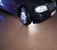 vehicle on showroom flooring